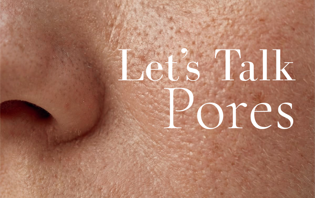 Close-up of skin texture and pores
