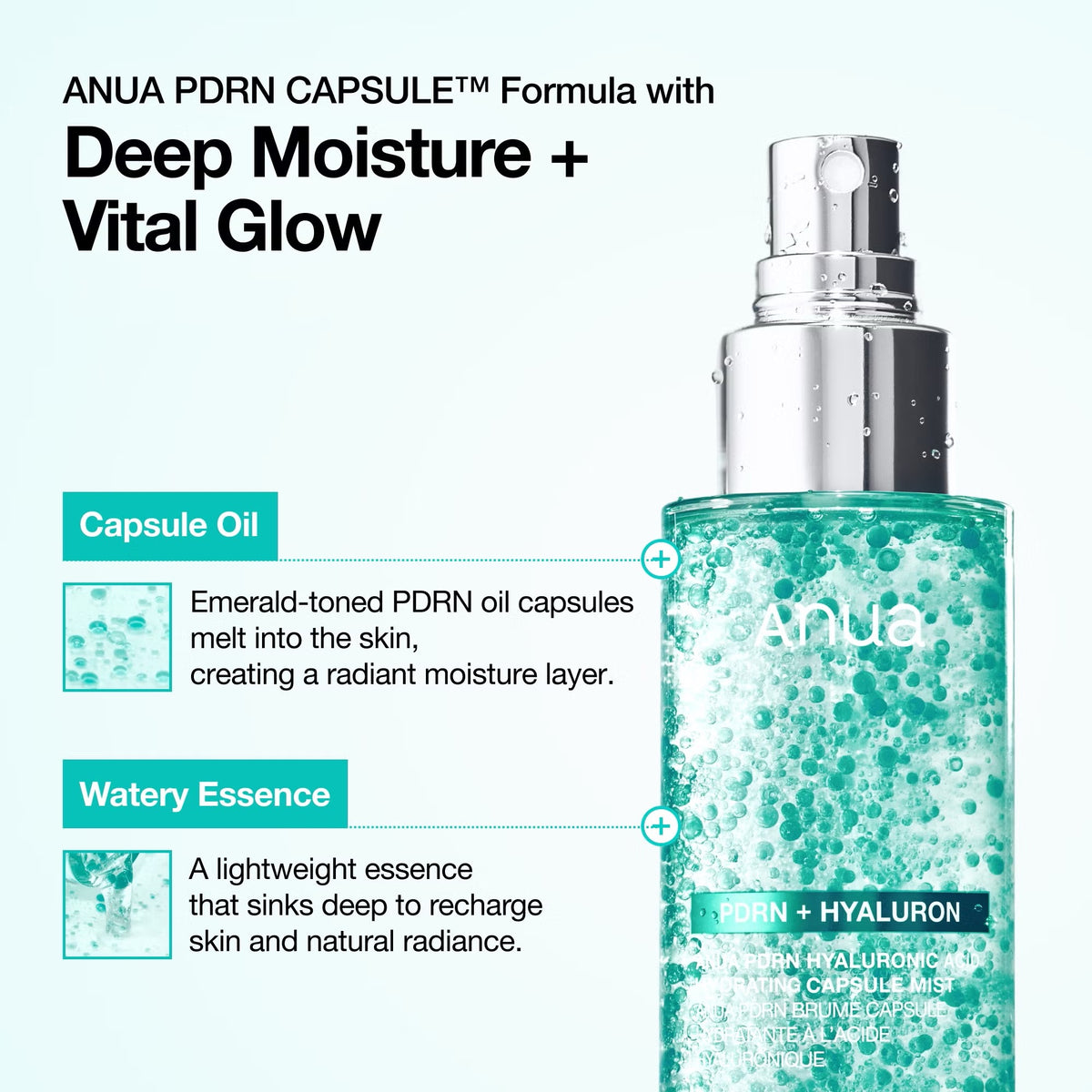 Anua PDRN Hyaluronic Acid Hydrating Capsule Mist